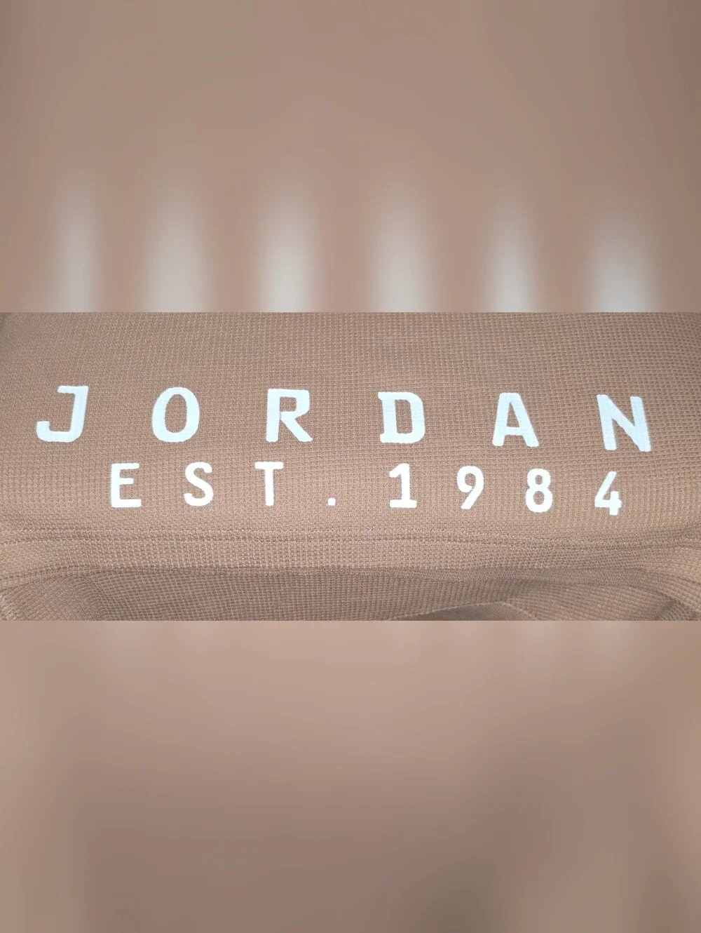 Jordan Essentials Long Sleeve Knit Top ~ Archaeo Brown FV7456-223 Men's: L *NWT